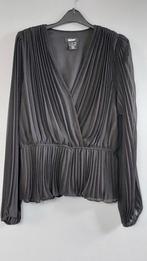 Chiffron blouse van DKNY mt 38, Ophalen of Verzenden, Gedragen, Maat 38/40 (M), Zwart