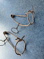 Twee Antieke Mollenklemmen autentiek, Antiek en Kunst, Antiek | Gereedschap en Instrumenten, Ophalen