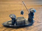 Vietnamese vissers in stenen boot, 16 cm, Antiek en Kunst, Ophalen of Verzenden