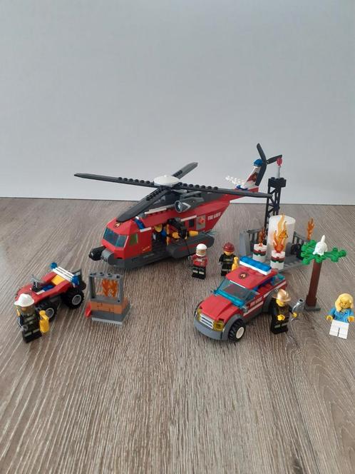 Lego City Brandweer Helicopter 60010..60105..60001, Kinderen en Baby's, Speelgoed | Duplo en Lego, Zo goed als nieuw, Ophalen of Verzenden