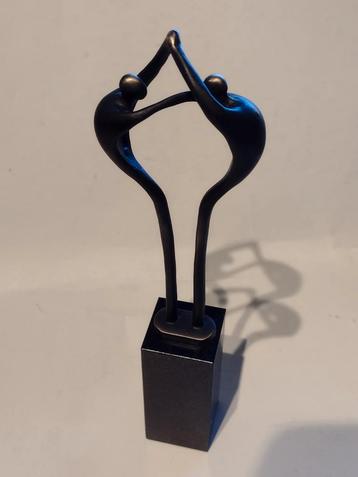 verbronsd beeld mens tot mens / Ammerlaan Artihove H 23 cm beschikbaar voor biedingen