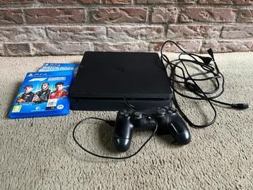 PlayStation 4 Slim - 500GB - Met Controller en spellen beschikbaar voor biedingen