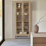 Vitrinekast Eiken Naturel, Eikenhout, Savoir, Zo goed als nieuw, 150 tot 200 cm