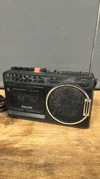 Oude philips radio cassettespeler. D7181/61R, Audio, Tv en Foto, Radio's, Ophalen of Verzenden, Gebruikt, Radio