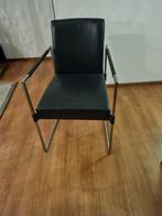 Stijlvolle zwarte design stoelen, Huis en Inrichting, Stoelen, Ophalen, Zwart, Zo goed als nieuw, Metaal