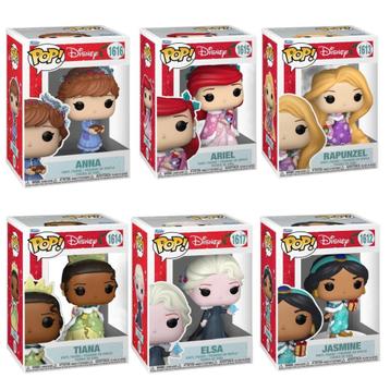 Funko Pop! Disney: Holiday Princess (complete set van 6) beschikbaar voor biedingen
