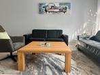 Salontafel woonkamer tafel Koffietafel massif hout, Ophalen, 100 tot 150 cm, Eikenhout, Nieuw