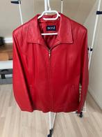 leren jas, Ophalen, Zo goed als nieuw, Maat 56/58 (XL), Rood