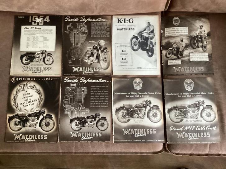 MATCHLESS CLUBMAN, jaren 50 prachtig, Motoren, Handleidingen en Instructieboekjes, Overige merken, Ophalen of Verzenden