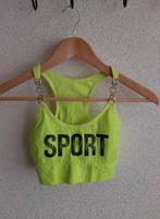 ZGAN felgele sporttop Mt S, Kleding | Dames, Sportkleding, Verzenden, Geel, Overige typen, Zo goed als nieuw