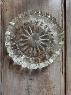 Vintage glazen geslepen asbak, Ophalen of Verzenden, Zo goed als nieuw, Asbak