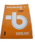HONDA C320 PARTLIST, Ophalen of Verzenden, Gebruikt