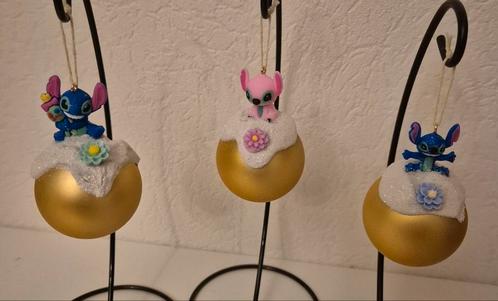 3x kleine kerstballen met Stitch, Verzamelen, Disney, Zo goed als nieuw, Beeldje of Figuurtje, Overige figuren, Ophalen of Verzenden
