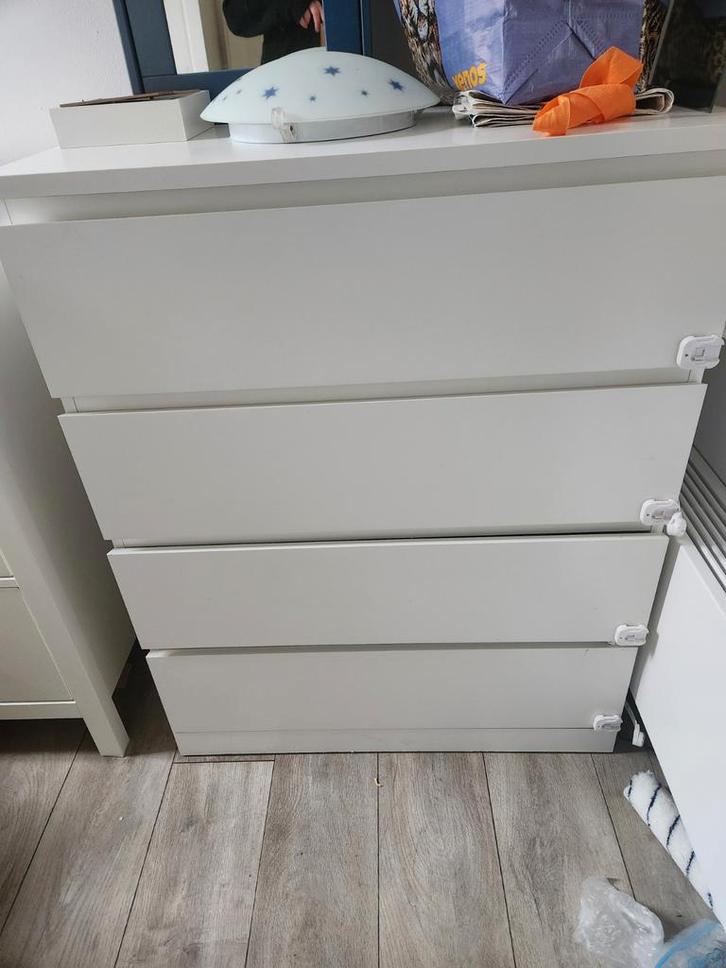 Ikea Malm Ladekast 4 Lades - Gebruikt, Huis en Inrichting, Kasten | Kledingkasten, Gebruikt, Minder dan 100 cm, Minder dan 50 cm