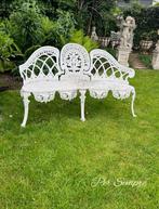 Per Sempre,Prachtig Romantisch Decoratief Tuinbankje, Ophalen of Verzenden, Zo goed als nieuw, Aluminium, Bank