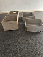 GRATIS, op te halen. 4 ,, boxen,,., Huis en Inrichting, Ophalen, Zo goed als nieuw