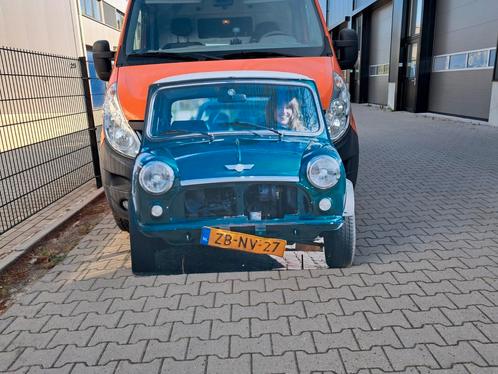 Mooie Mini Classic plaat groote afdruk op dikke kunstofplaat, Verzamelen, Merken en Reclamevoorwerpen, Zo goed als nieuw, Reclamebord