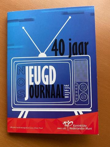 40 Jaar Jeugdjournaal Vijfje - 2021 - 5 Euro zilver proof beschikbaar voor biedingen