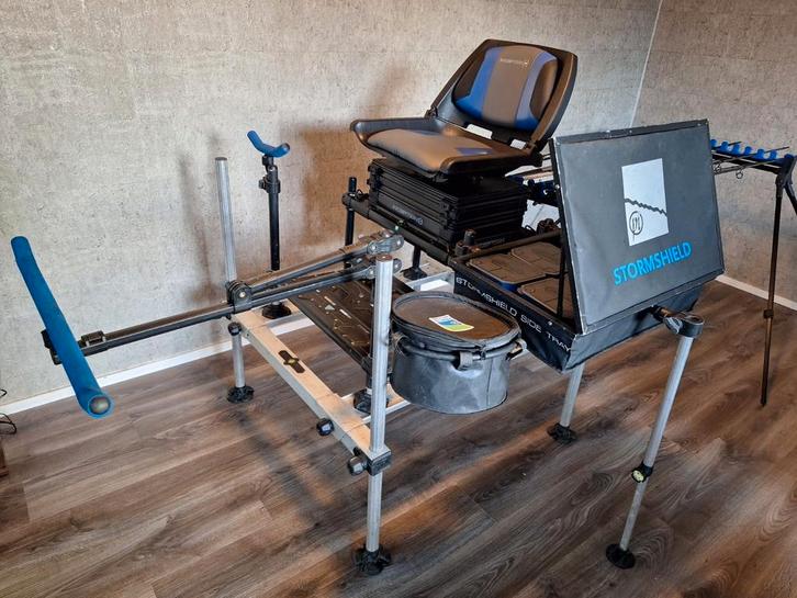 Complete vis set preston, Watersport en Boten, Hengelsport | Witvissen, Zo goed als nieuw, Complete set, Ophalen