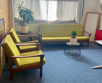 Scandinavisch Design Zithoek 3-Zit + 2x Fauteuil  beschikbaar voor biedingen