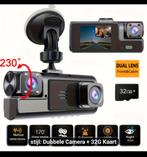 Dual Lens Dashcam met 32GB Kaart, Auto diversen, Dashcams, Ophalen of Verzenden, Nieuw