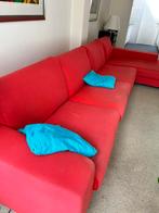 Rode design hoekbank, Huis en Inrichting, Banken | Sofa's en Chaises Longues, 300 cm of meer, Minder dan 75 cm, Modern, Gebruikt