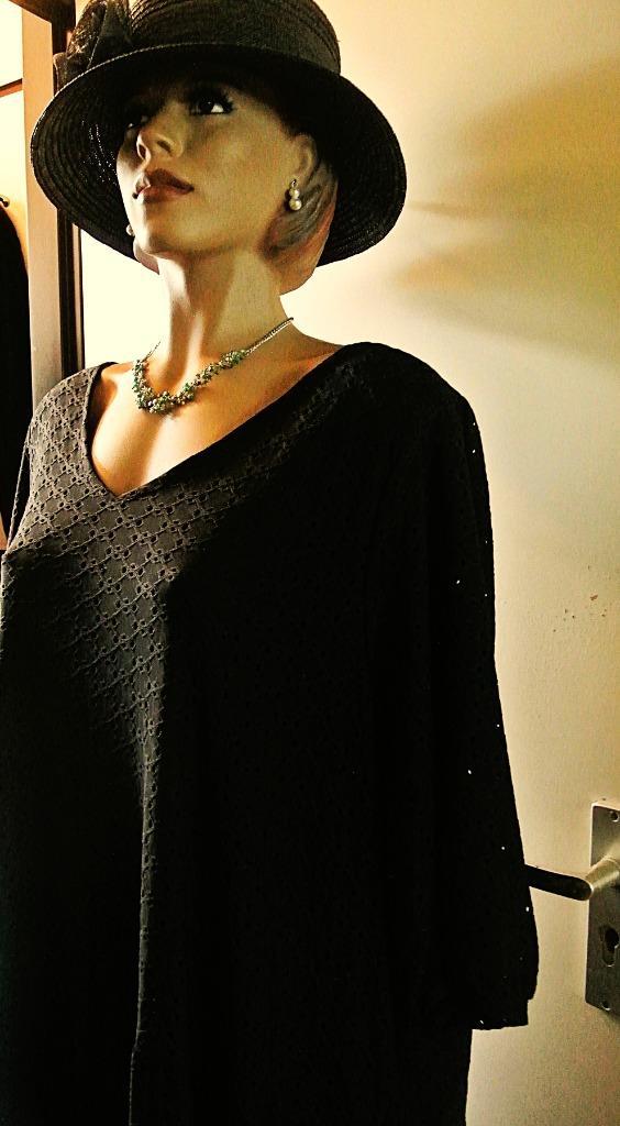 Jurk Boerenbruiloft a lijn zwart ruime maat vintage 54/56, Kleding | Dames, Carnavalskleding en Feestkleding, Gedragen, Kleding