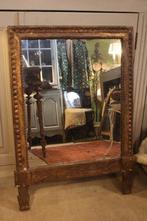 Antieke franse empire spiegel bladgoud mercure, Ophalen of Verzenden, Rechthoekig, 50 tot 100 cm, Minder dan 100 cm