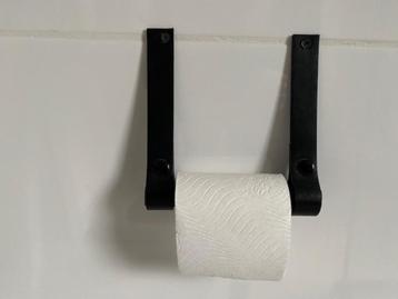 Handgemaakte leren toiletrolhouder beschikbaar voor biedingen