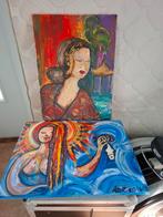 Schilderij, Antiek en Kunst, Kunst | Schilderijen | Klassiek, Ophalen of Verzenden