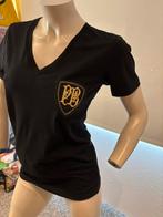 Pierre balmain shirt met mooi embleem maat 36, Kleding | Dames, Zwart, Ophalen of Verzenden, Zo goed als nieuw, Korte mouw