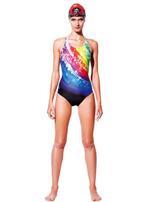 Yingfa badpak met prachtige regenboog print, Overige kleuren, Yingfa, Nieuw, Badpak