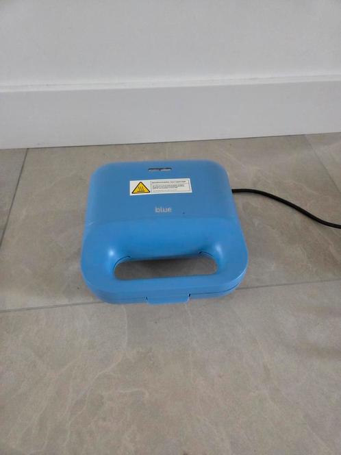Blue Home 3-in-1 wafelijzer - Blauw, Witgoed en Apparatuur, Wafelijzers, Gebruikt, Uitneembare platen, Vaatmachinebestendige platen
