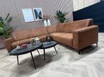 ZGAN Moderne PRONTO ARDANTE Hoekbank - Cognac - 265x235, Huis en Inrichting, Banken | Bankstellen, Ophalen, 250 tot 300 cm, -