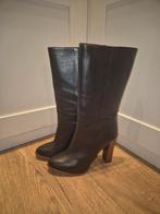 Zwart leren laarzen - Zara - Maat 39, Hoge laarzen, Ophalen of Verzenden, Zo goed als nieuw, Zara