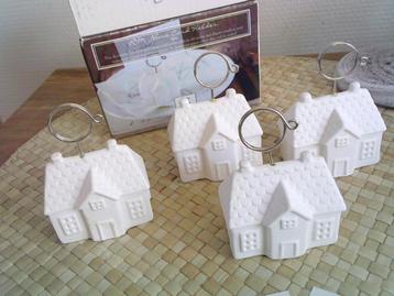 Riviera maison 4 card holders 4 kaarten houders huisjes mais beschikbaar voor biedingen