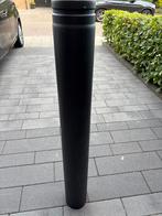 Rookkanaal enkelwandig zwart 1 meter, Ophalen, Nieuw, Rvs, Minder dan 2 meter