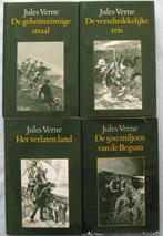 Jules Verne 4 verschillende delen, bruine editie, Gelezen, Ophalen of Verzenden