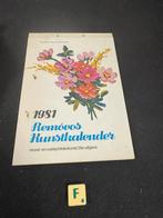 Removos. Kunstkalender. 1981. €2,99, Diversen, Kalenders, Nieuw, Ophalen of Verzenden, Kunst, Removos