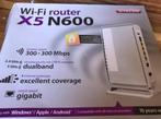 Wifi Router Sitecom X5 N600, Nieuw, Router, Ophalen of Verzenden