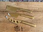Kaasmes champagne goud - set van 3, Ophalen of Verzenden, Rvs of Chroom