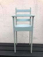 Oude houten lichtgroene poppenstoel, uniek, brocante, Kinderen en Baby's, Speelgoed | Houten speelgoed, Ophalen, Zo goed als nieuw