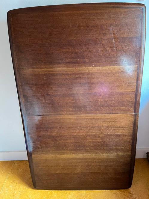Antieke vintage mahonie houten uitschuifbare tafel, Huis en Inrichting, Tafelonderdelen, Gebruikt, 100 tot 150 cm, 50 tot 100 cm