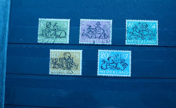 Nederland NVPH 596 – 600  Kinderzegels Gestempeld, Postzegels en Munten, Postzegels | Nederland, Gestempeld, Na 1940, Ophalen of Verzenden