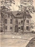 Slochteren Gemeentehuis  tekening Sievers 50/60er jaren, Antiek en Kunst, Ophalen of Verzenden