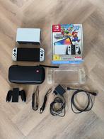 Nintendo switch oled met accesoires, Ophalen, Zo goed als nieuw, Met 1 controller, Switch OLED