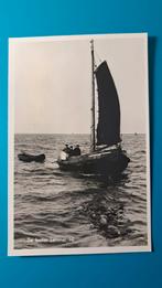 Botter Lemmer 10 - IJsselmeer boot visser zeilboot, Verzamelen, Ophalen of Verzenden, 1940 tot 1960, Ongelopen, Friesland