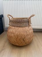 Grote rotan pot, Huis en Inrichting, Ophalen of Verzenden, Zo goed als nieuw, Rond, Riet