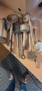 Antieke houten keukengerei., Ophalen of Verzenden