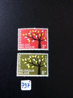 Belgie postzegels 1962 pfr M 1282/83, Ophalen of Verzenden, Postfris